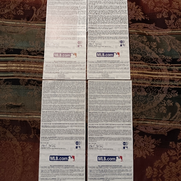 (4) Four 2006 World Series Game 3 Tickets St. Louis Cardinals Vs. Detroit Tigers - Picture 7 of 9